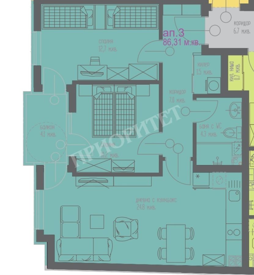Продажба на Апартамент в Център, Варна – снимка 2